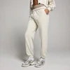 Pantalon de jogging oversize avec revers MP pour femmes - Blanc cassé