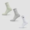 Chaussettes de tennis unisexes MP (lot de 3 paires) – Gris/Matcha/Blanc
