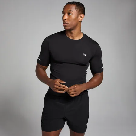 T-shirt imprimé sans coutures MP Active pour hommes – Noir