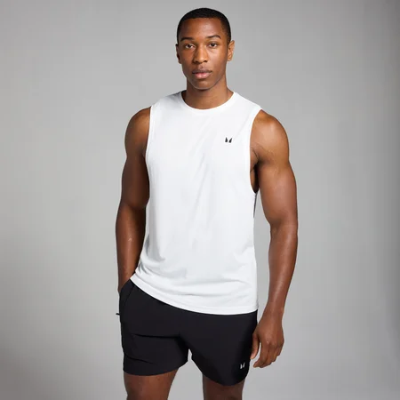 Débardeur d’entraînement texturé MP Active pour hommes – Blanc