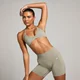 Brassière sans coutures micro MP pour femmes – Sauge foncée