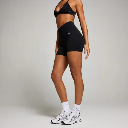 Short sans coutures avec fronces invisibles MP pour femmes – Noir