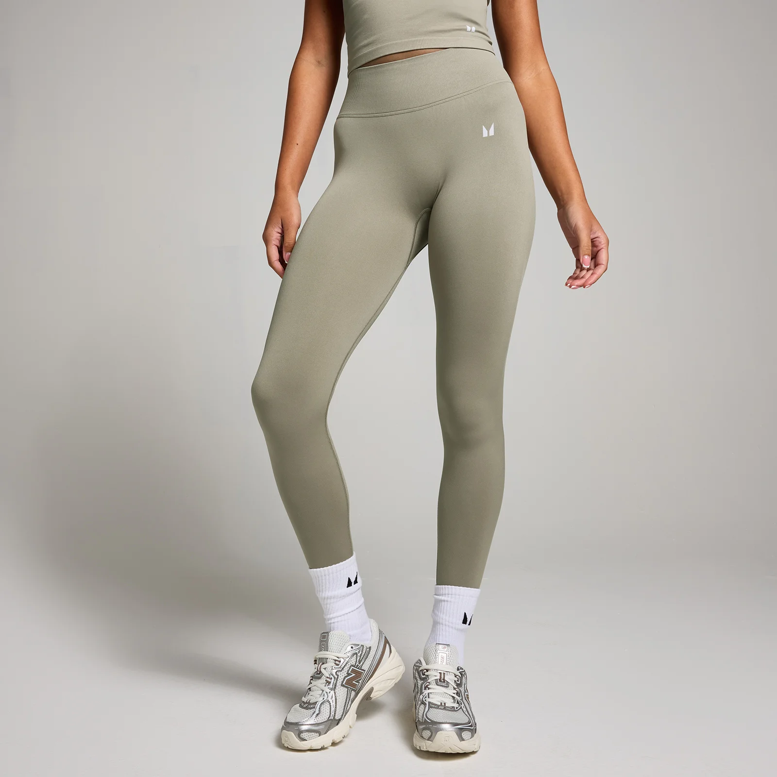 Legging sans coutures avec fronces invisibles MP pour femmes – Sauge foncée - XLImage1