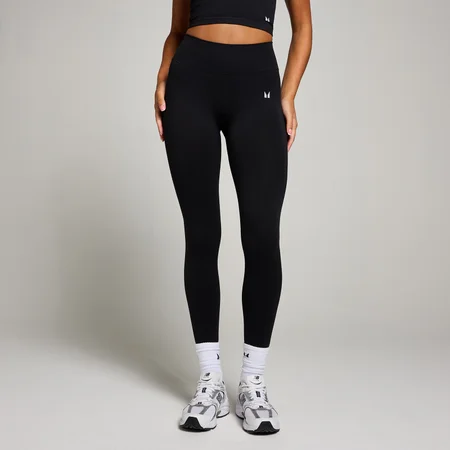 Legging sans coutures avec fronces invisibles MP pour femmes – Noir