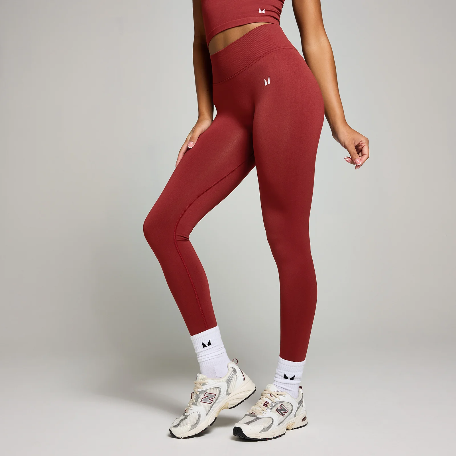 Legging sans coutures avec fronces invisibles MP pour femmes – Cerise - XSImage1