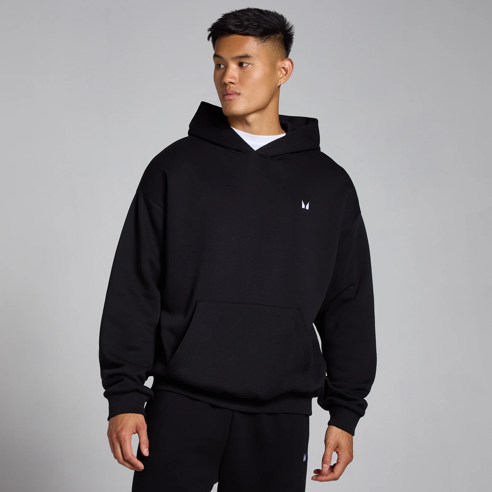 Sweat à capuche oversize MP Rest Day pour hommes – Noir - MImage1