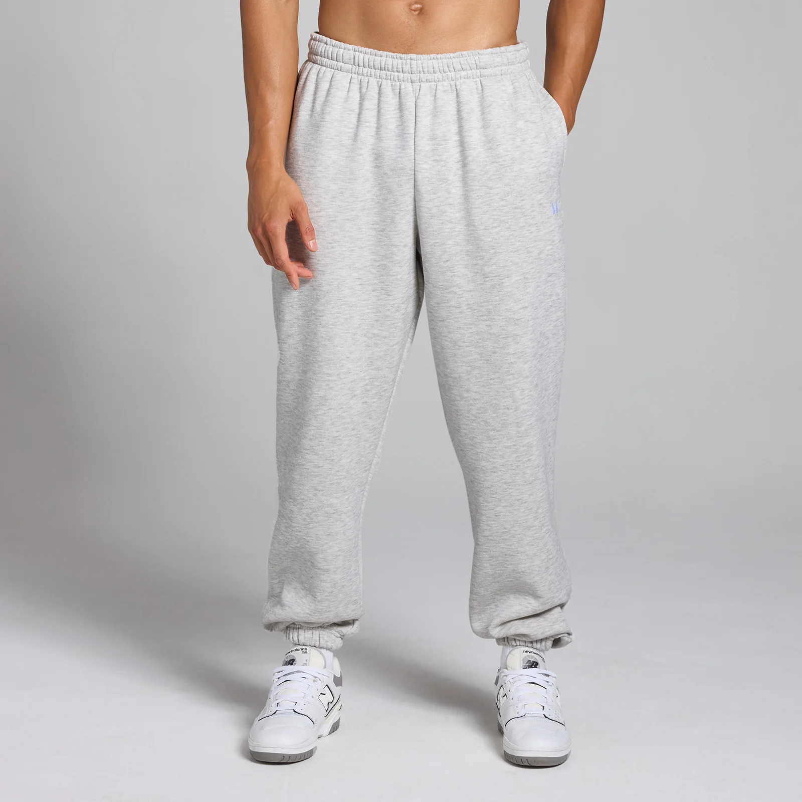 Jogging oversize MP Rest Day pour hommes – Gris clair chiné - MImage1