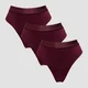 String taille mi-haute MP pour femmes (lot de 3) – Baie foncée