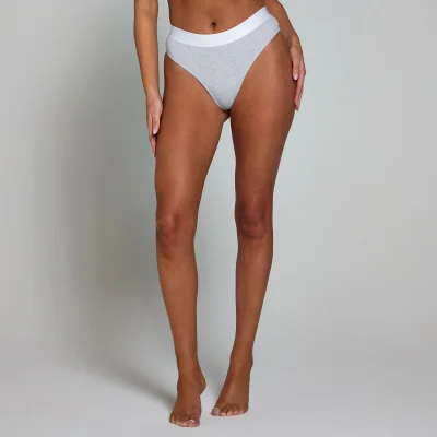 String taille mi-haute MP pour femmes (lot de 5) – Blanc/Noir/Gris chiné - MImage6