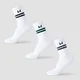 Chaussettes de tennis à rayures rétro MP (lot de 3 paires) – Noir/Émeraude foncé/Saphir foncé