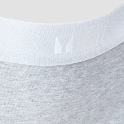 Culotte de style bikini taille mi-haute MP pour femmes (lot de 5) – Blanc/Noir/Gris chiné - XSImage6