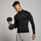 Haut sans coutures à fermeture éclair ¼ MP Tempo Pillar Graphic pour hommes – Noir