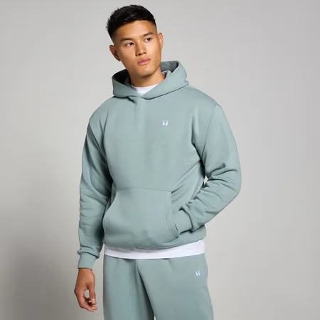 Sweat à capuche oversize MP Rest Day pour hommes – Gris plomb