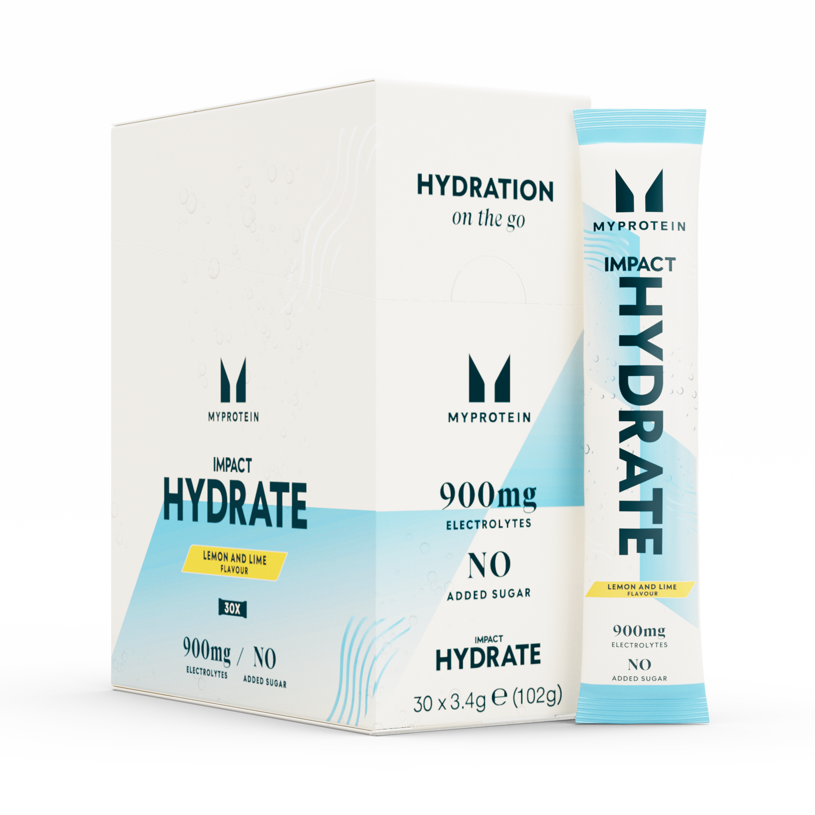 Impact Hydrate | Sachets individuels - 3.4g x 30portions - Citron et citron vertImage1