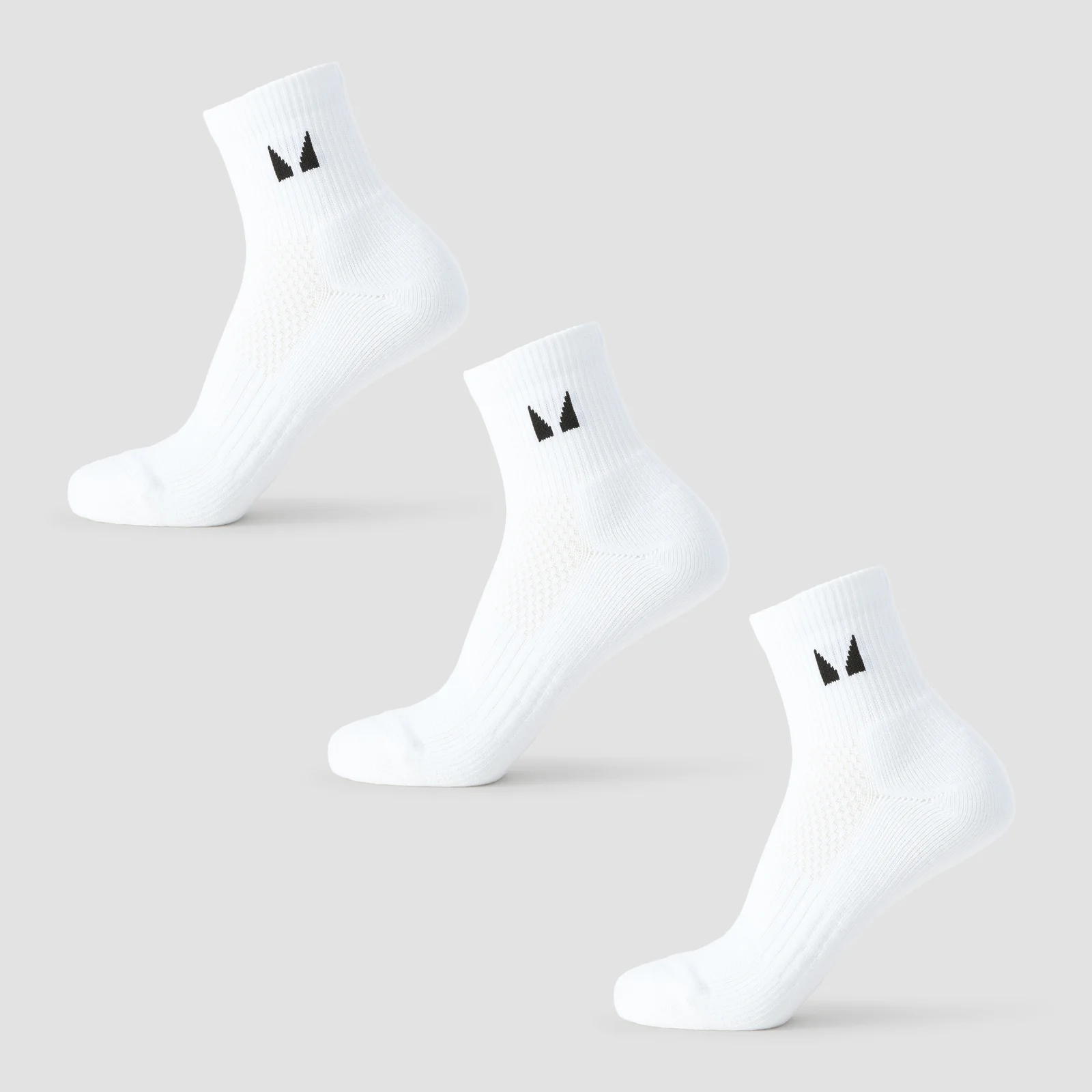 Socquettes de course MP (lot de 3 paires) – Blanc - UK 2-5Image1
