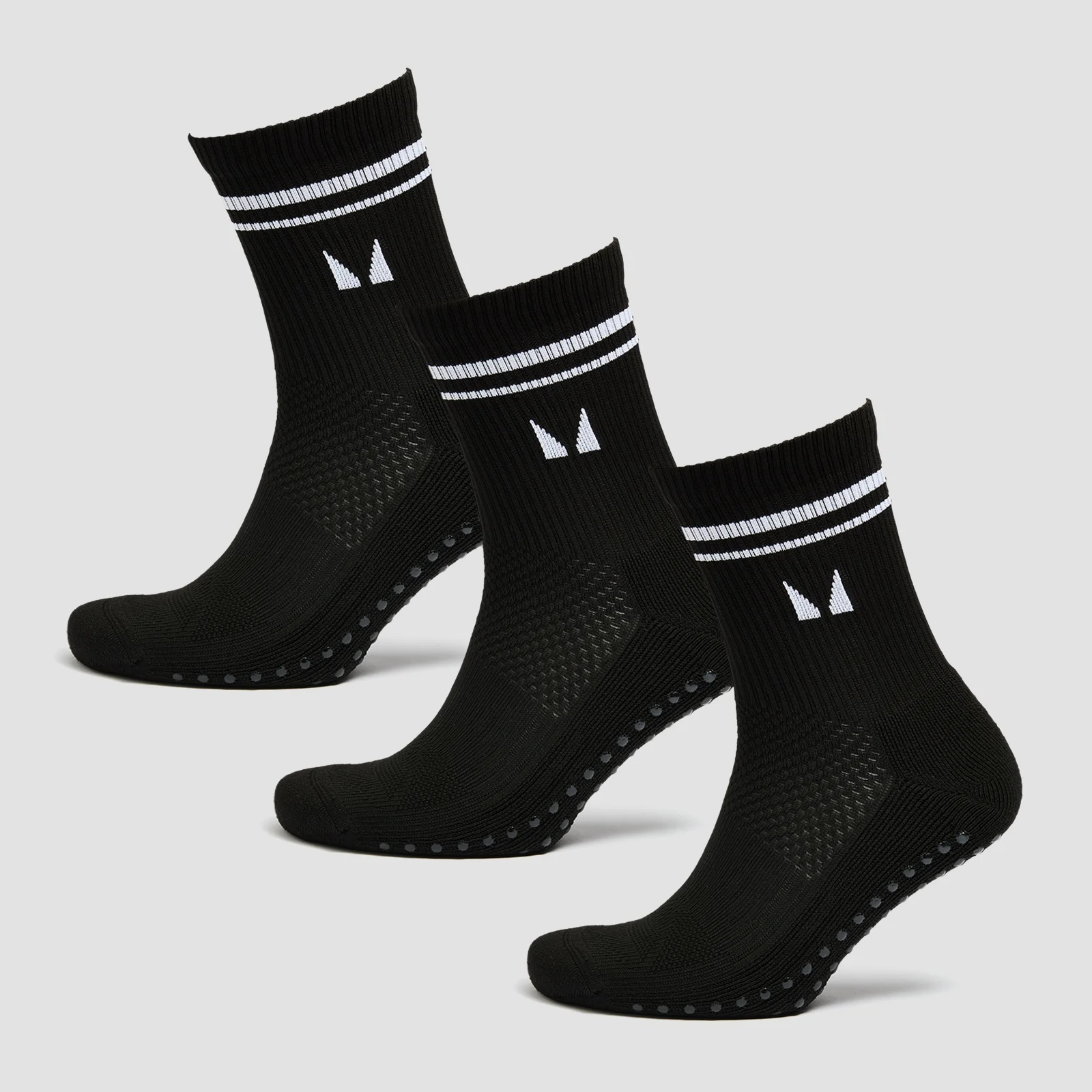 Chaussettes de pilates MP (lot de 3 paires) – Noir - UK 2-5Image1
