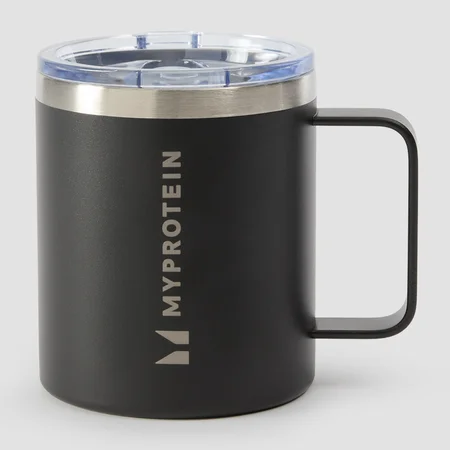 Tasse à café en acier inoxydable recyclé Myprotein 350 ml – Noir