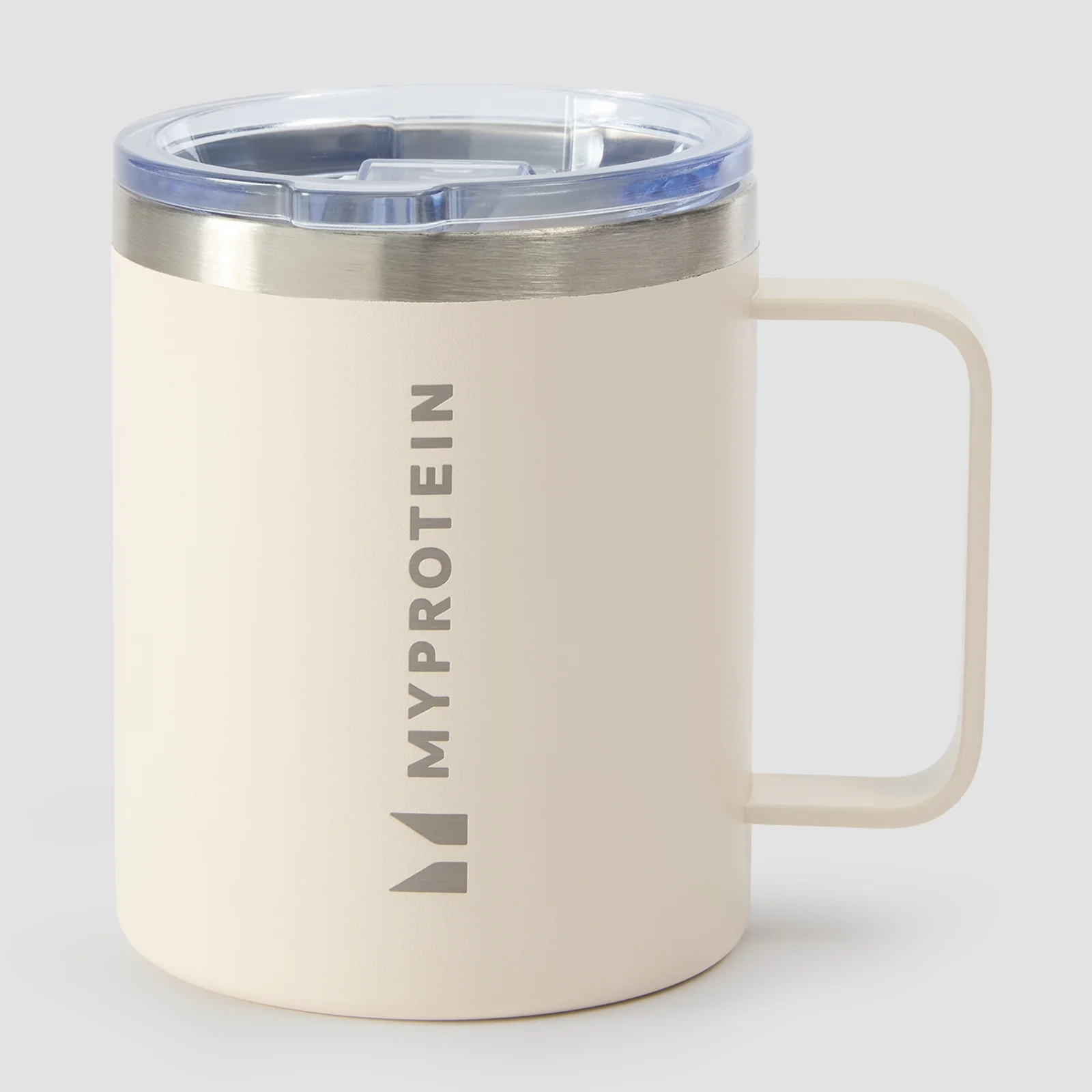 Tasse à café en acier inoxydable recyclé Myprotein 350 ml – Crème naturelImage1