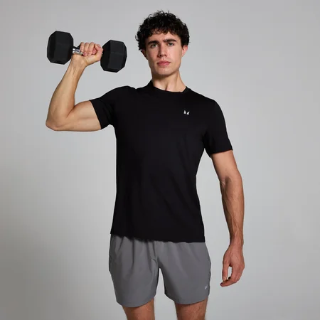 T-shirt texturé MP Active pour hommes – Noir