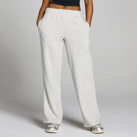 Jogging jambe droite Basics MP femme - Gris chiné clair