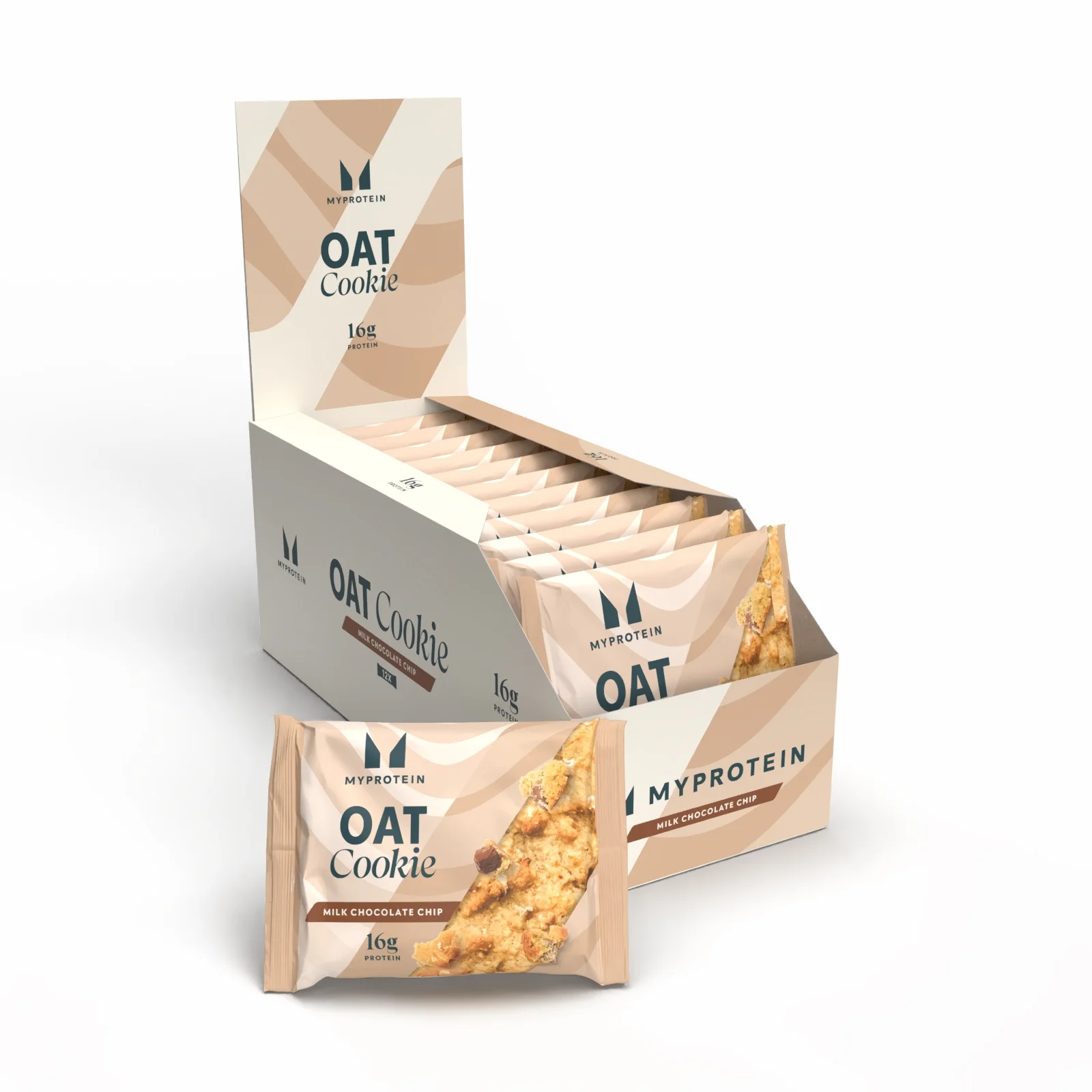 Cookies Protéinés Moelleux - 12 x 65g - Milk Chocolate Chip (Oat)Image1