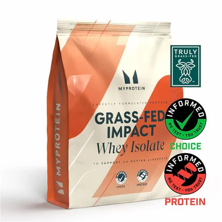 Impact Whey Isolate provenant d’animaux nourris exclusivement à l’herbe