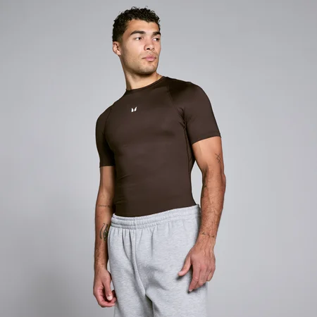 Sous-vêtement technique MP Training manches courtes homme - Chocolat