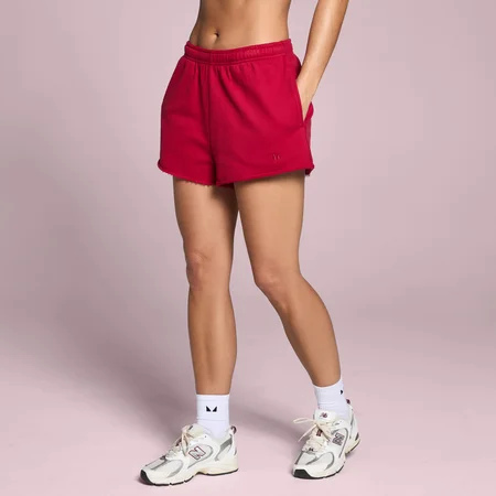 Short molleton MP Lifestyle femme - Rouge rosé