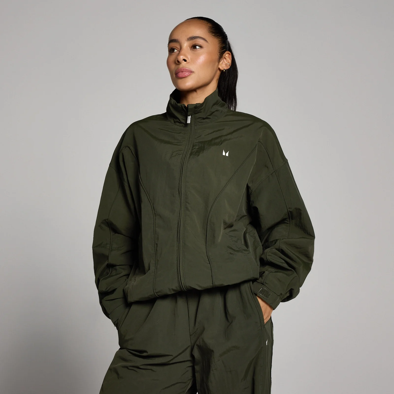 Veste tissée MP femme - Vert forêt - SImage1
