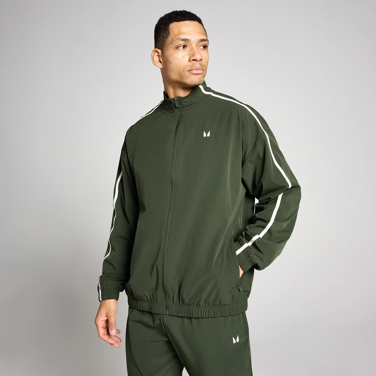 Veste tissée Panel Tempo MP homme - Vert forêt - SImage1