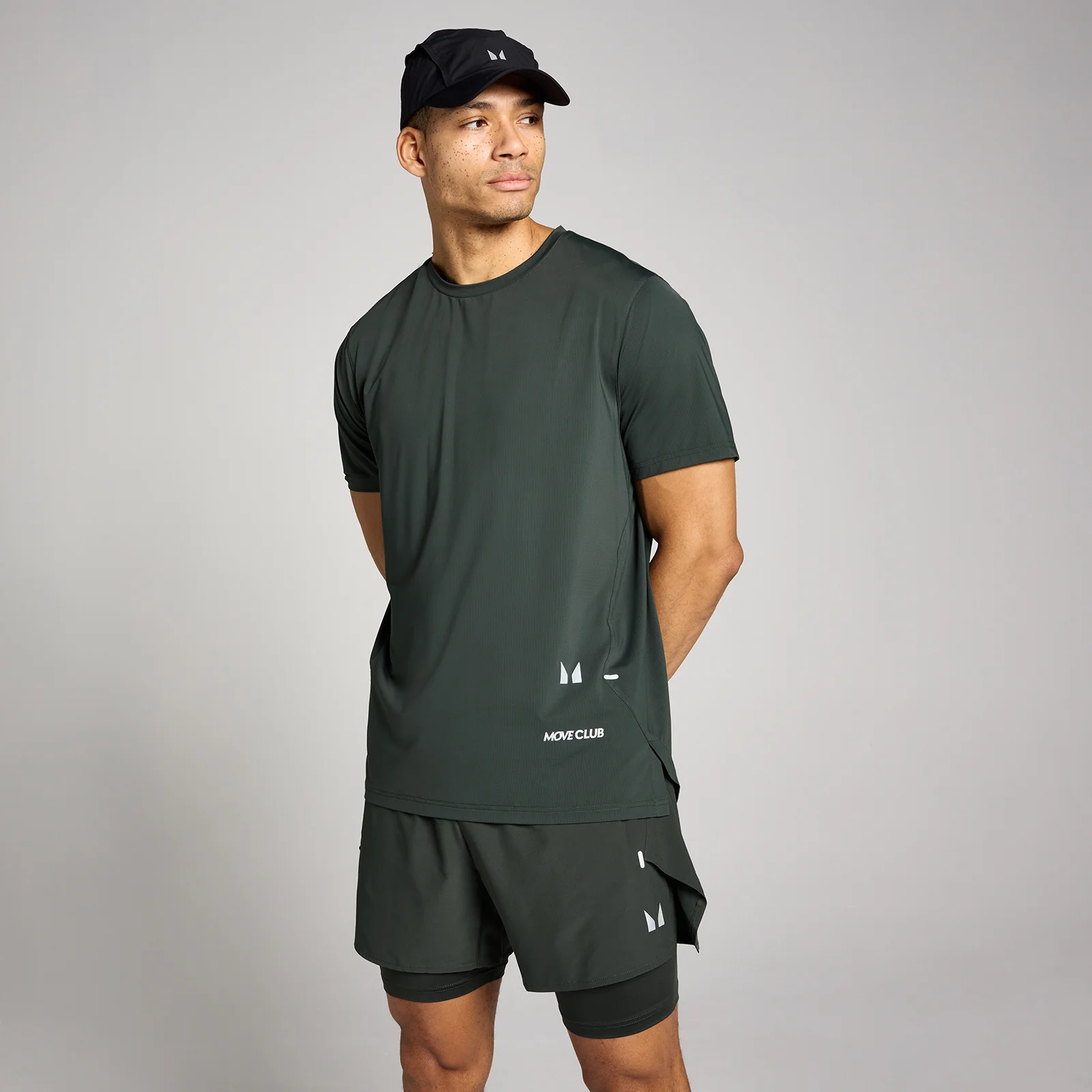 T-shirt mesh Hybrid MP homme - Noir délavé - XSImage1