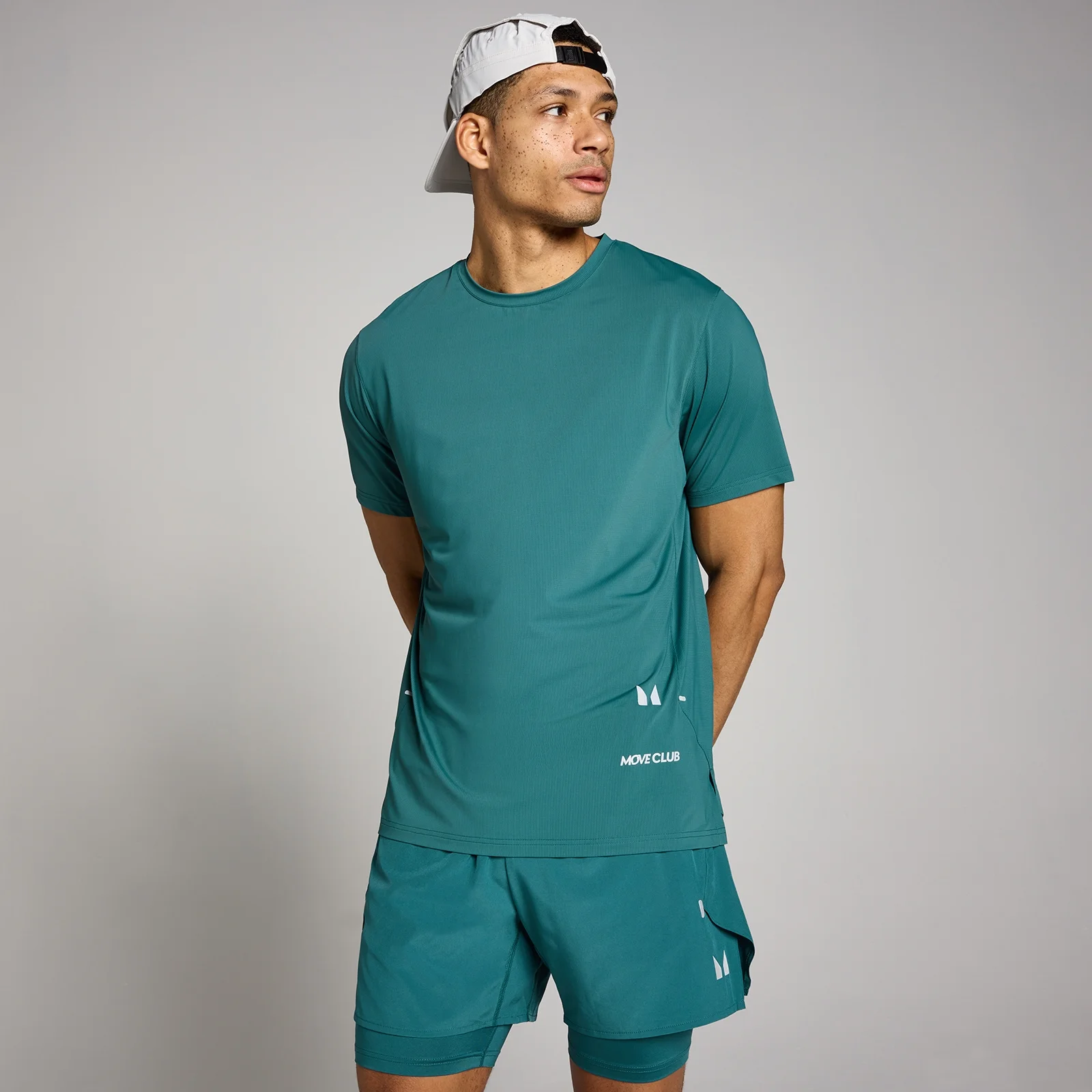 T-shirt mesh Hybrid MP homme - Bleu sarcelle intense - XSImage1