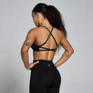 Brassière sans couture avec bretelles MP Lift femme - Noir - Size XS