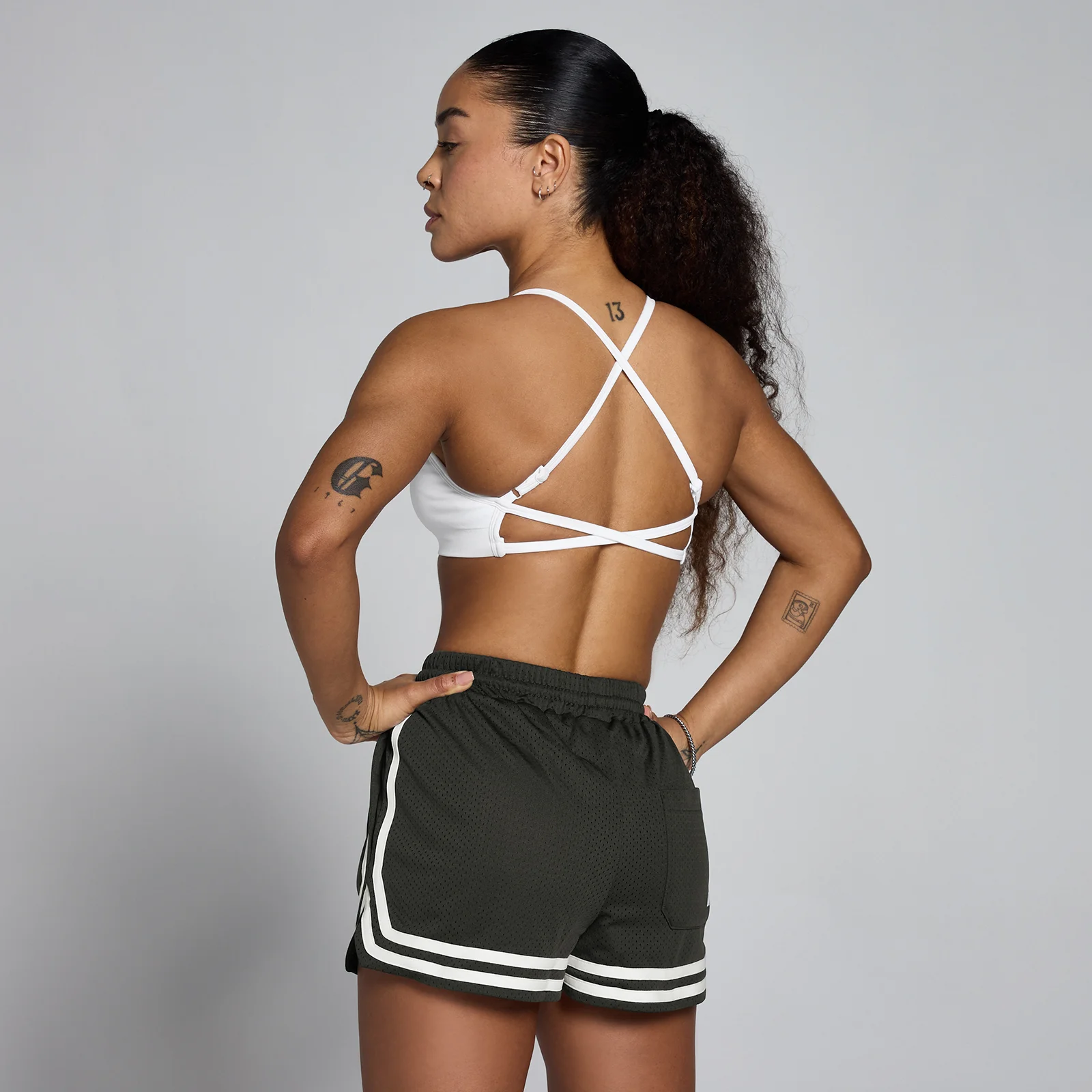 Brassière sans couture avec bretelles MP Lift femme - Blanc - SImage1