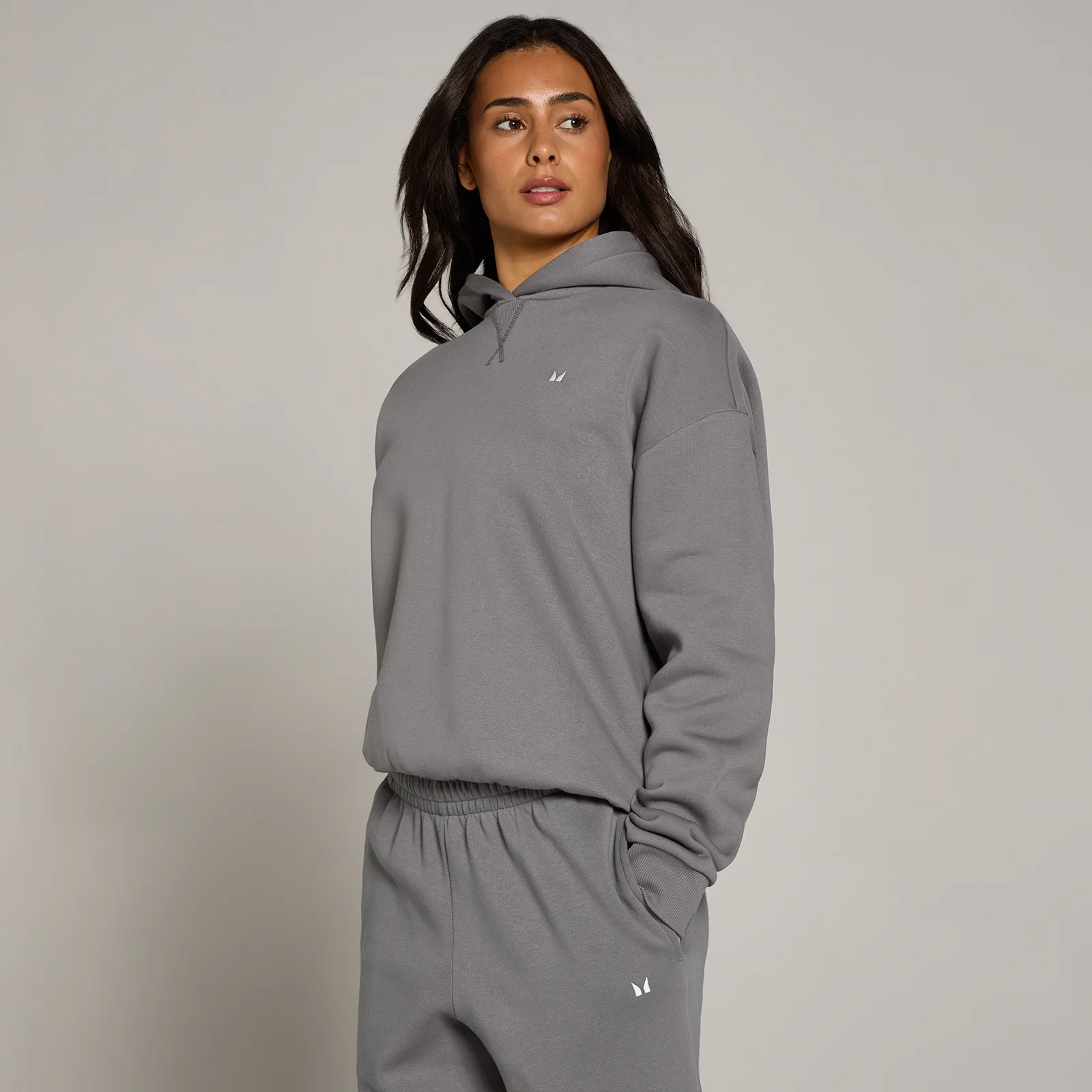 Hoodie oversize Basics MP femme - Gris cendré - LImage1