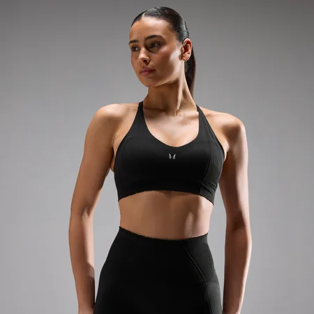 Brassière de sport sans couture Tempo Ultra MP femme - Noir