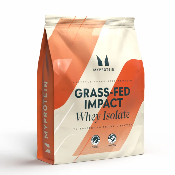 Impact Whey Isolate provenant d’animaux nourris exclusivement à l’herbe