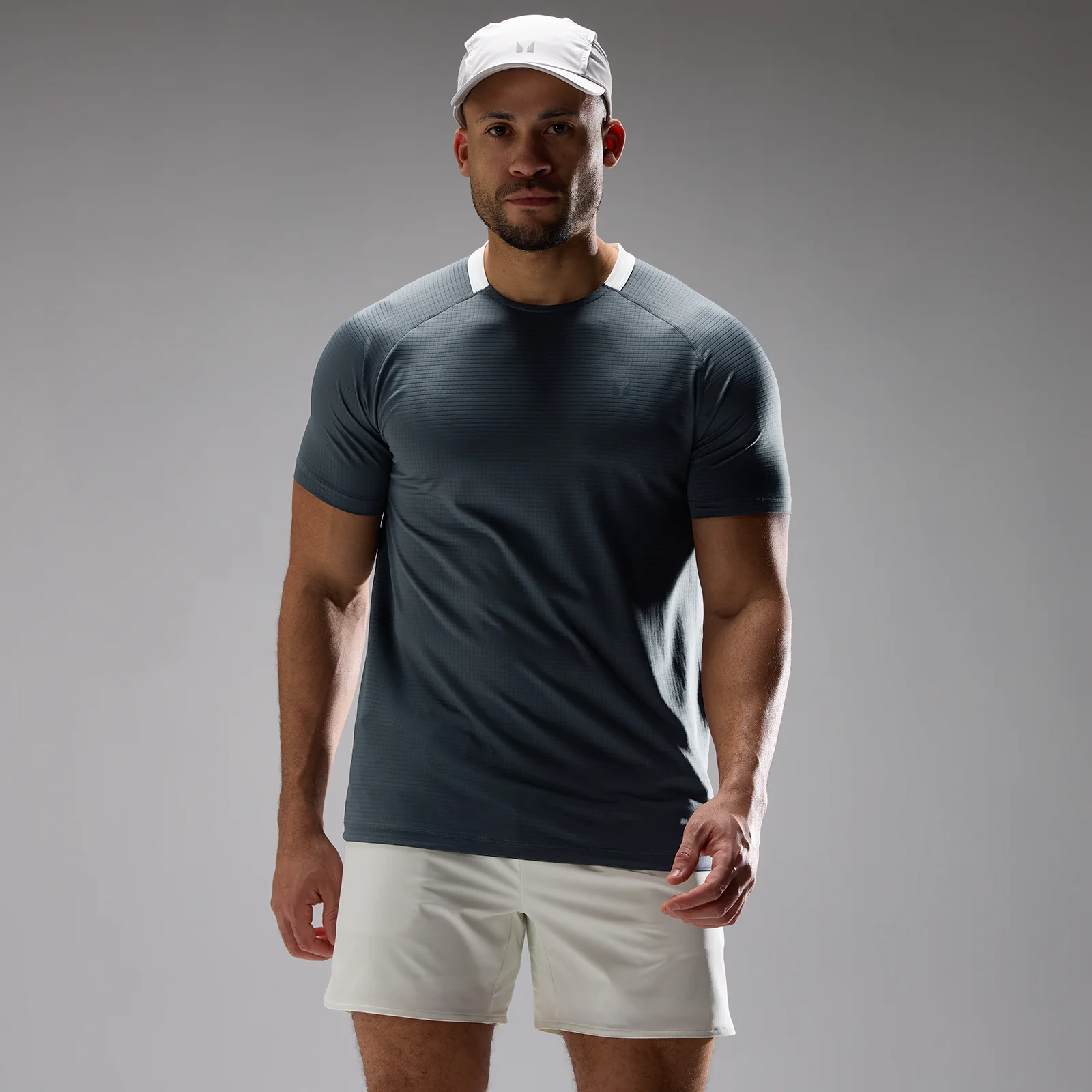 T-shirt à texture gaufrée MP Training Ultra homme - Gris ancre - MImage1