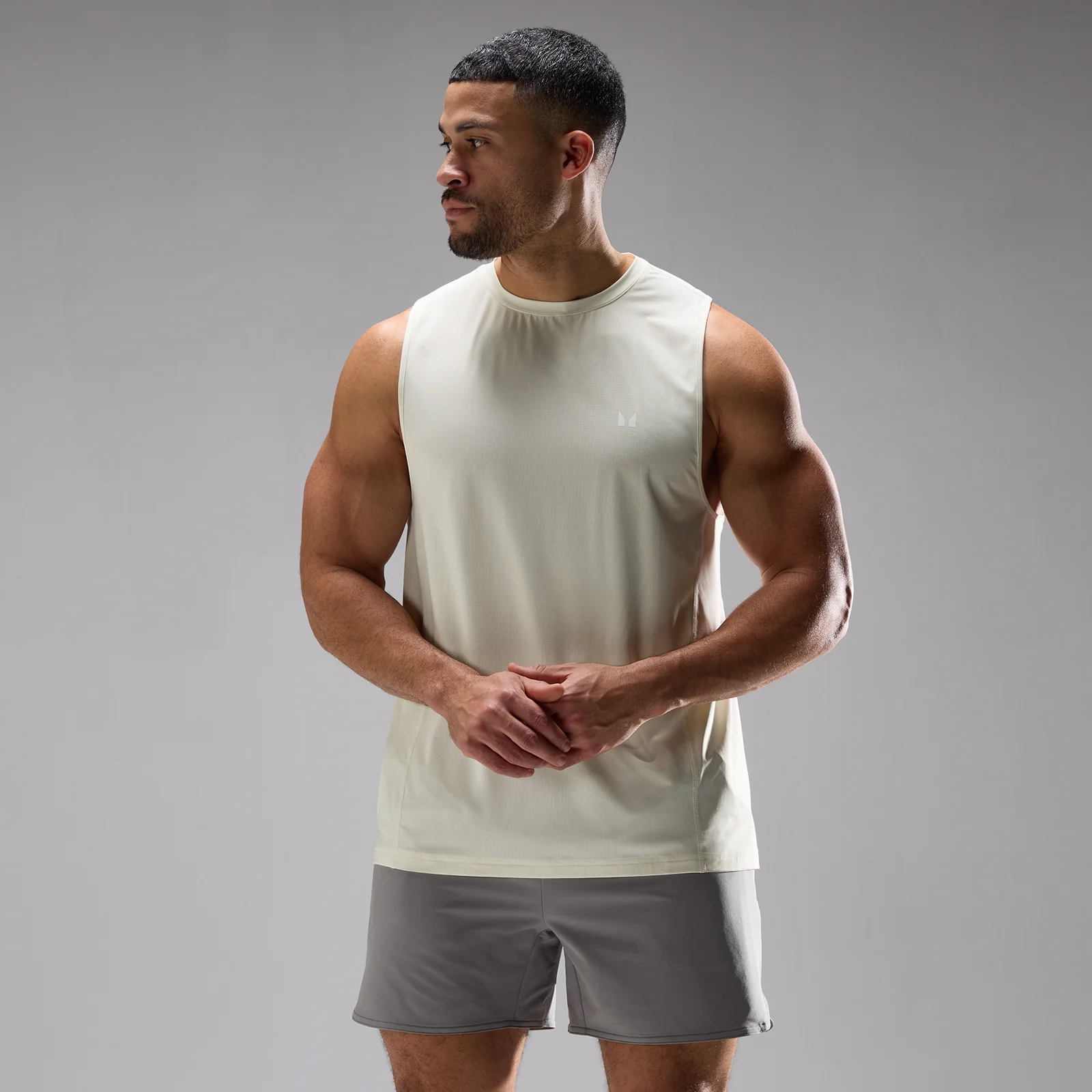 Débardeur ultra mesh Training MP homme - Platine - LImage1