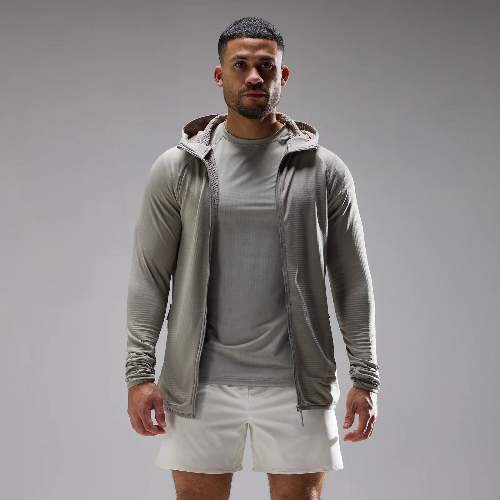 Sweat à capuche Training Ultra Gridded MP homme - Fossile - XSImage1