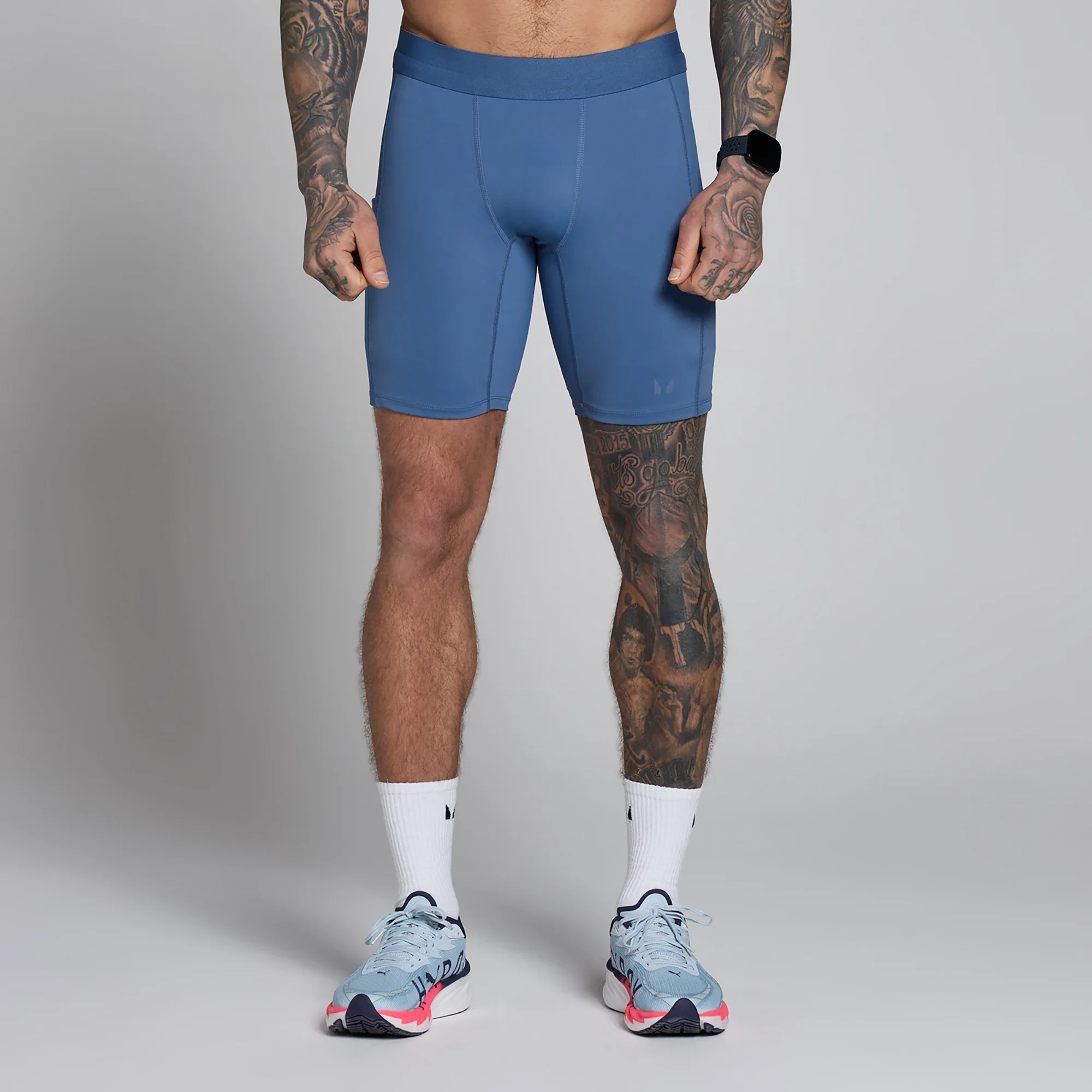 Corsaire à poche Hybrid MP homme - Bleu ardoise - XXLImage1