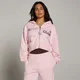 Sweat à capuche zippé léger MP Move Club femme - Rose poudré