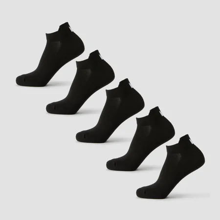 Chaussettes basses MP unisexe (lot de 5 paires) - Noir