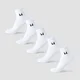 Chaussettes mi-hautes MP unisexe (lot de 5 paires) - Blanc