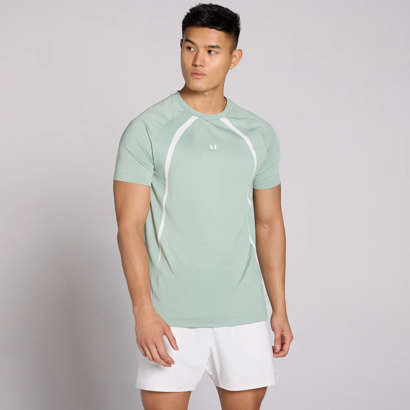 T-shirt à empiècements Tempo MP homme - Eucalyptus - XSImage1
