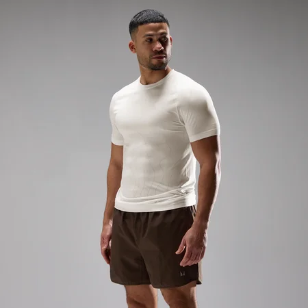 T-shirt sans couture Velocity Ultra MP homme - Blanc cassé