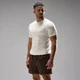 T-shirt sans couture Velocity Ultra MP homme - Blanc cassé