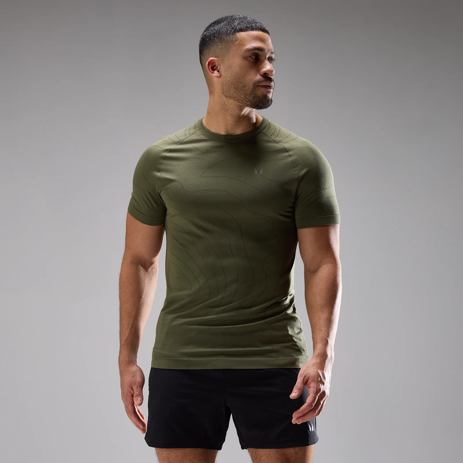 T-shirt sans couture Velocity Ultra MP homme - Olive poussiéreux - XXLImage1