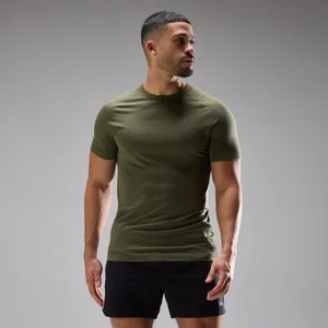 T-shirt sans couture Velocity Ultra MP homme - Olive poussiéreux - Size XS