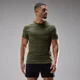 T-shirt sans couture Velocity Ultra MP homme - Olive poussiéreux